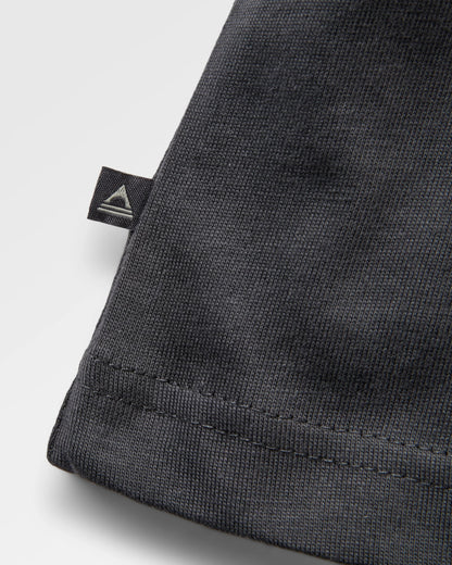Slower Rhythms LS Relaxed Fit T-Shirt - Faded Black - Flatlay