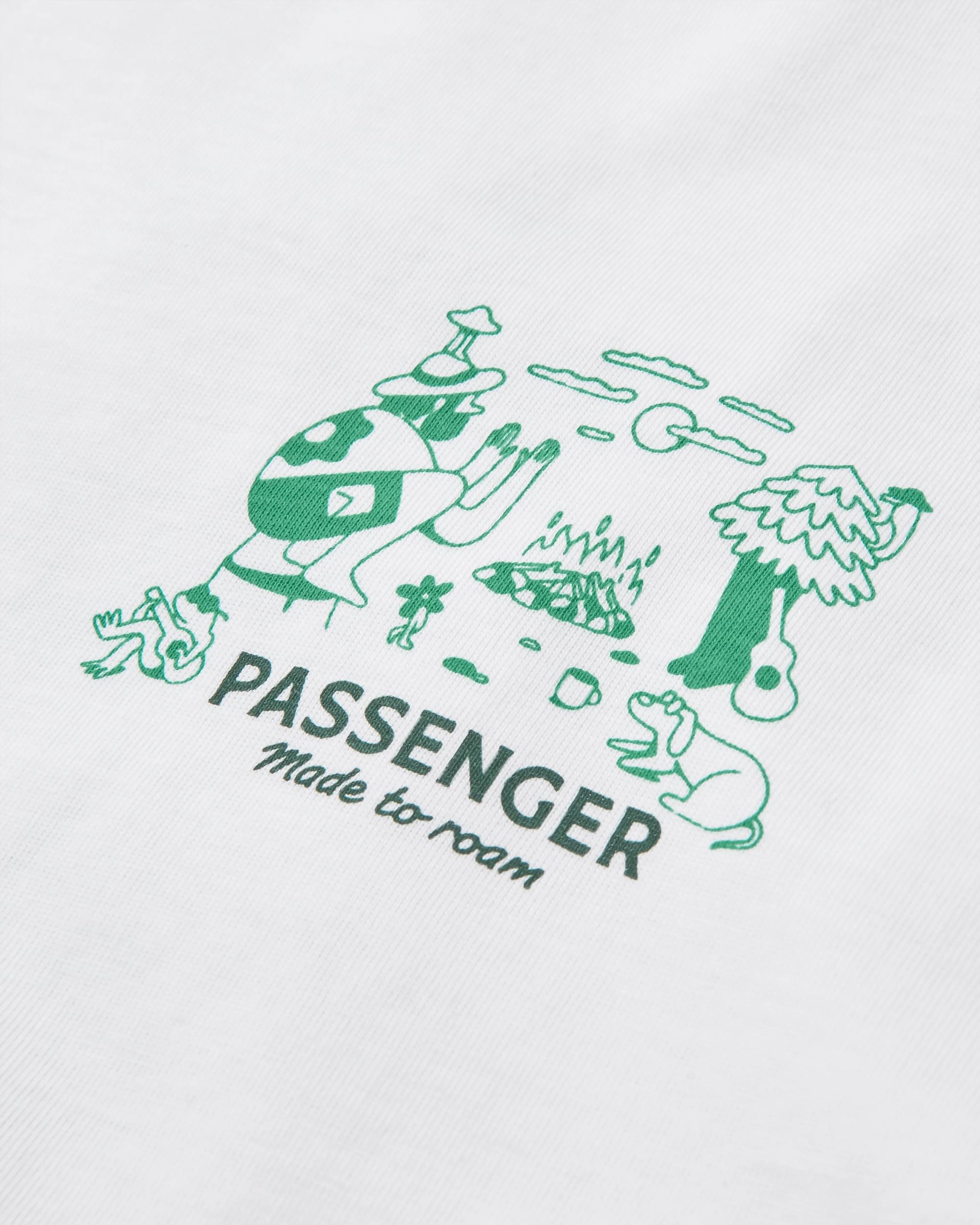 Better Outside Organic Relaxed Fit T-Shirt - White - Flatlay