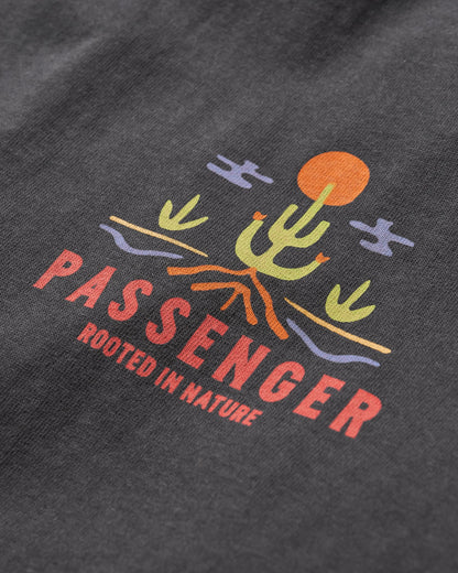 Planted Recycled Cotton T-Shirt - Black - Flatlay