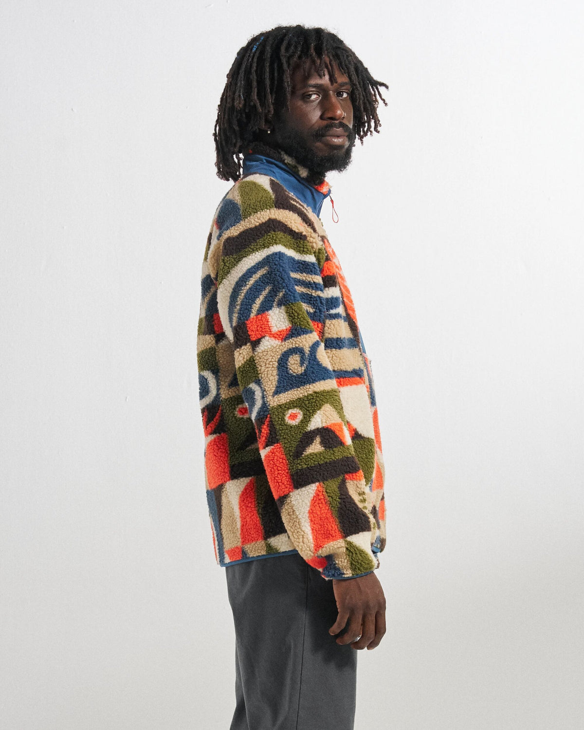 Offroad Sherpa 1/2 Zip Fleece - Lost On Purpose Khaki - Studio Model