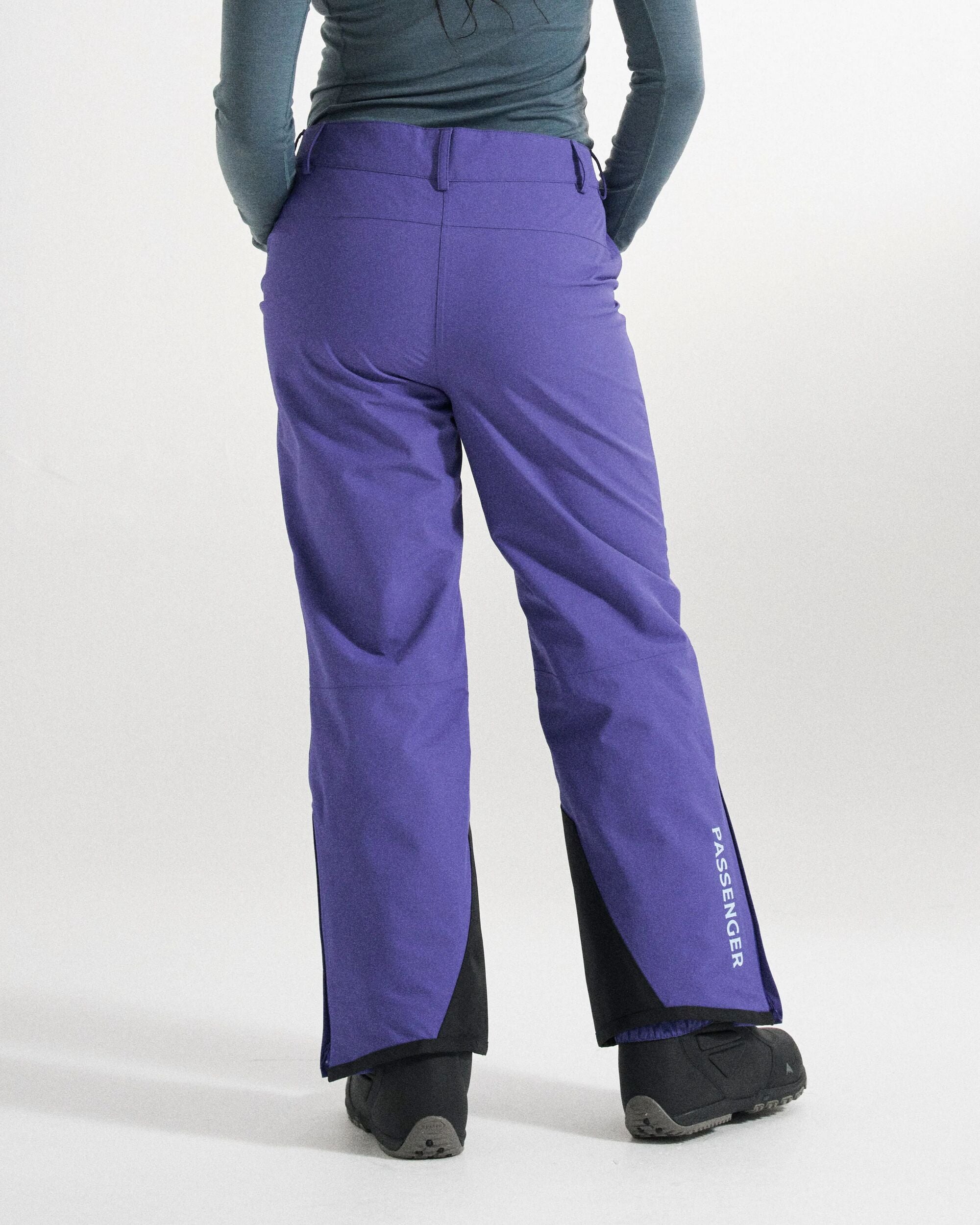 Snowscape Women's Recycled Pant - Purple Indigo - Studio Model