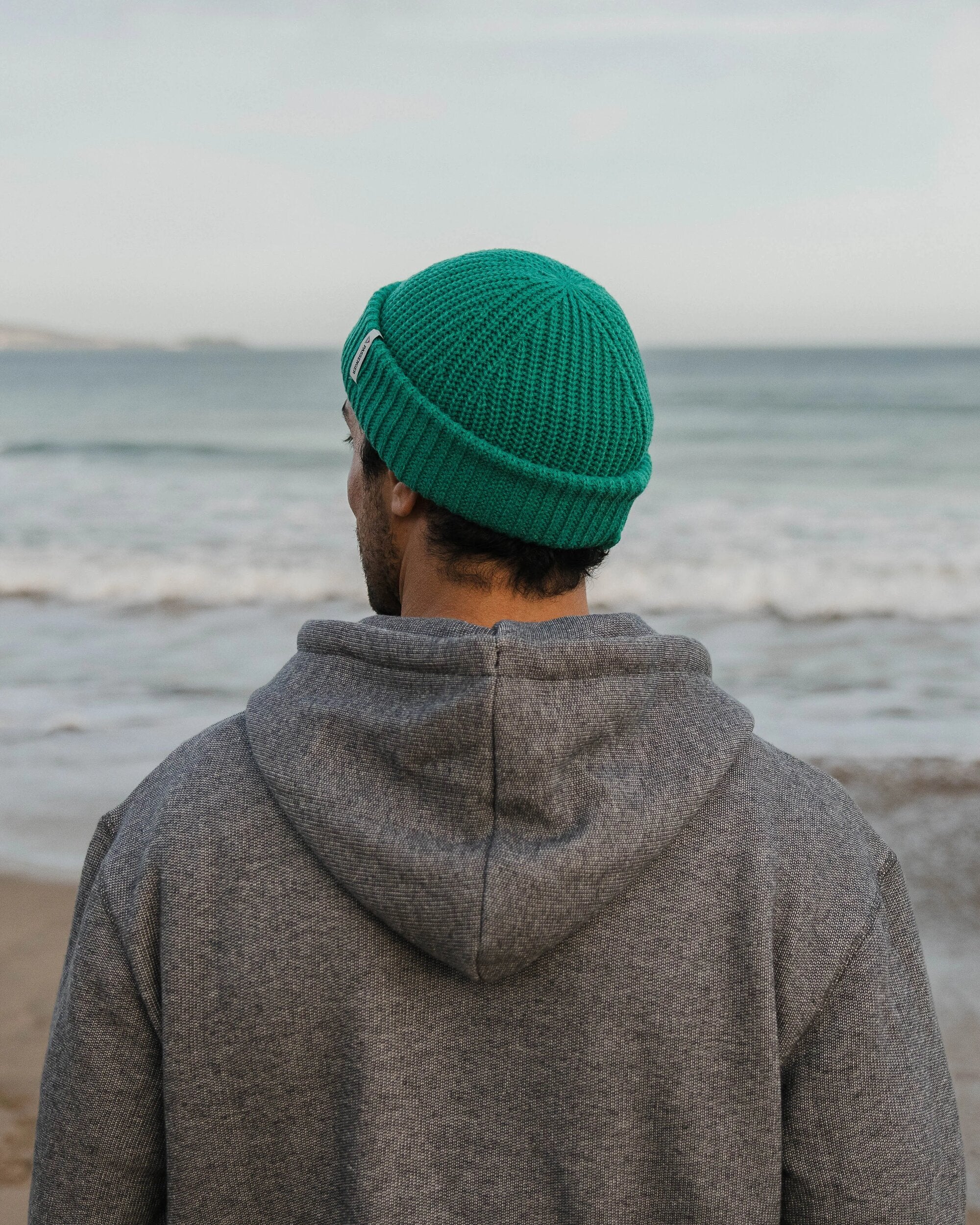 Heritage Textured Relaxed Fit Hoodie - Charcoal - Lifestyle