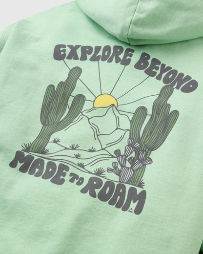 Explore Beyond Relaxed Fit Hoodie - Seafoam Marl - Flatlay