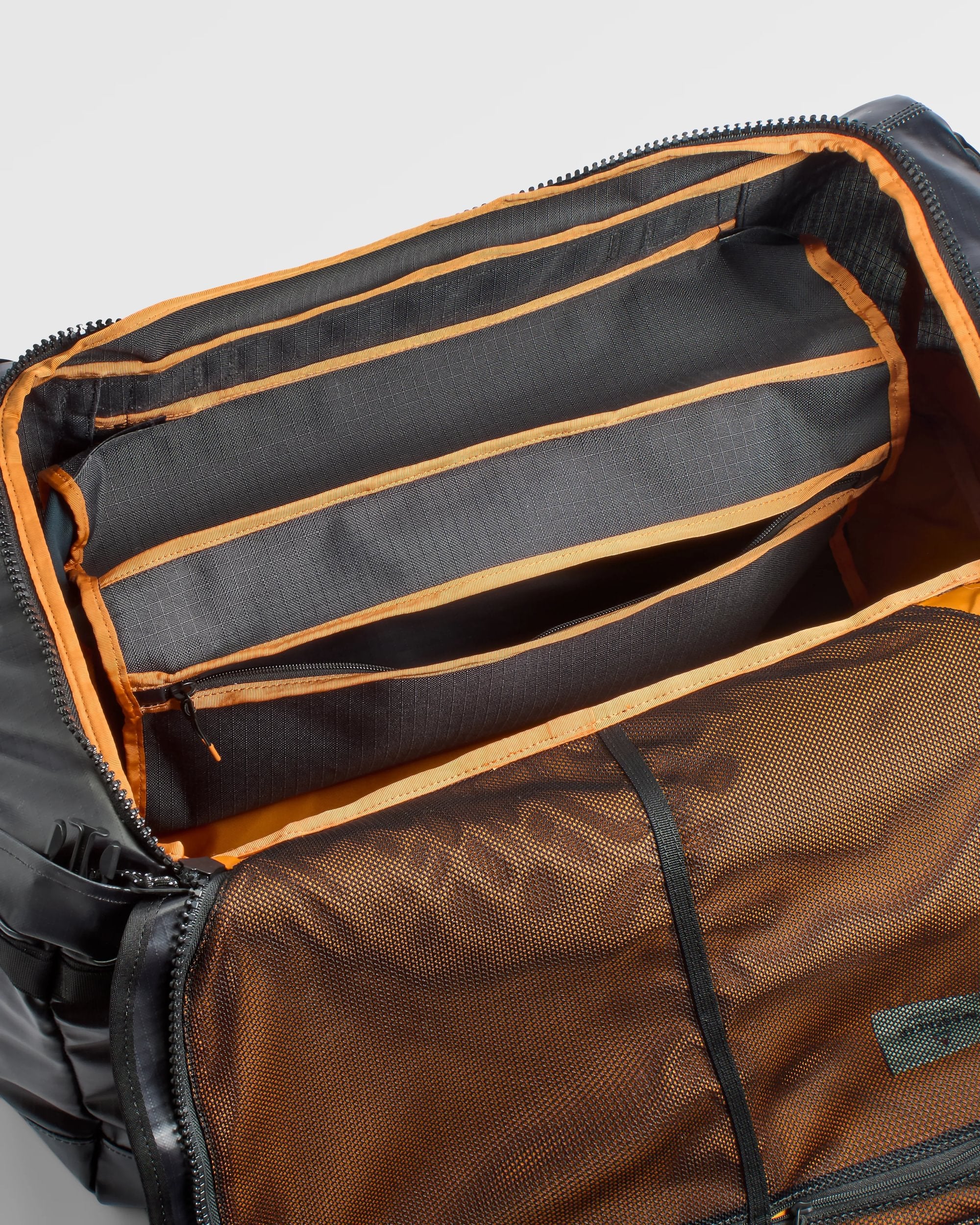 Roamer Recycled 60L Duffel Bag - Phantom Black - Flatlay