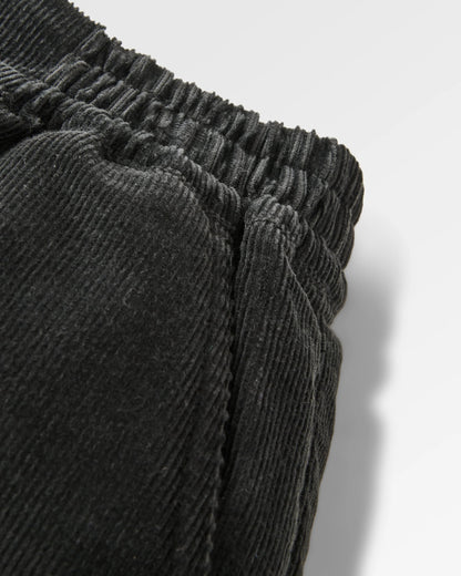 Someday Organic Cotton Corduroy Trouser - Black - Flatlay