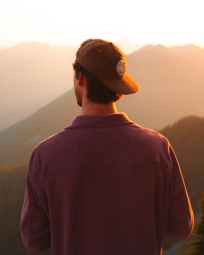 Sneaky Peak Recycled Cord 5 Panel Cap - Acorn - Lifestyle