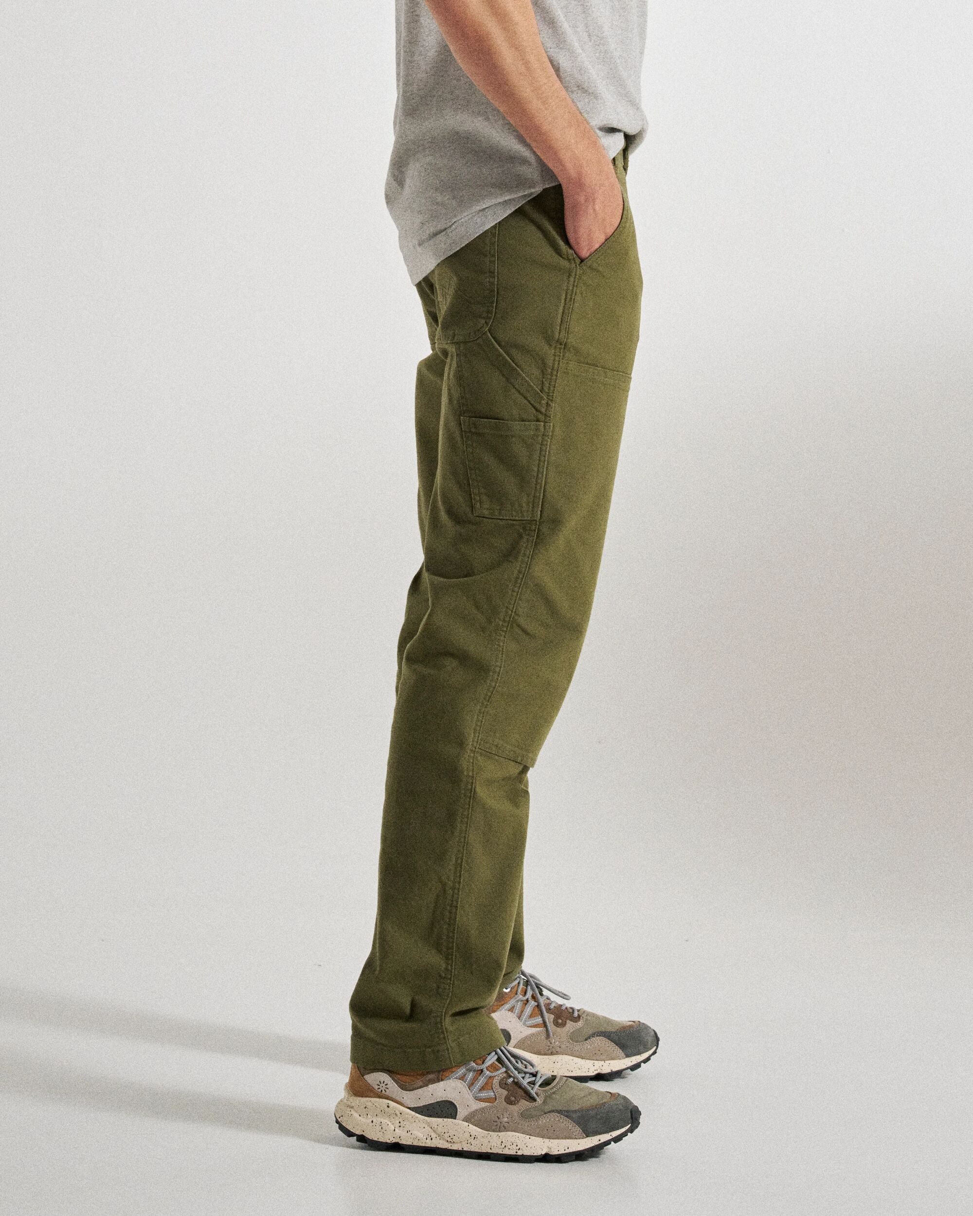 Vantage Organic Cotton Trouser - Khaki - Studio Model