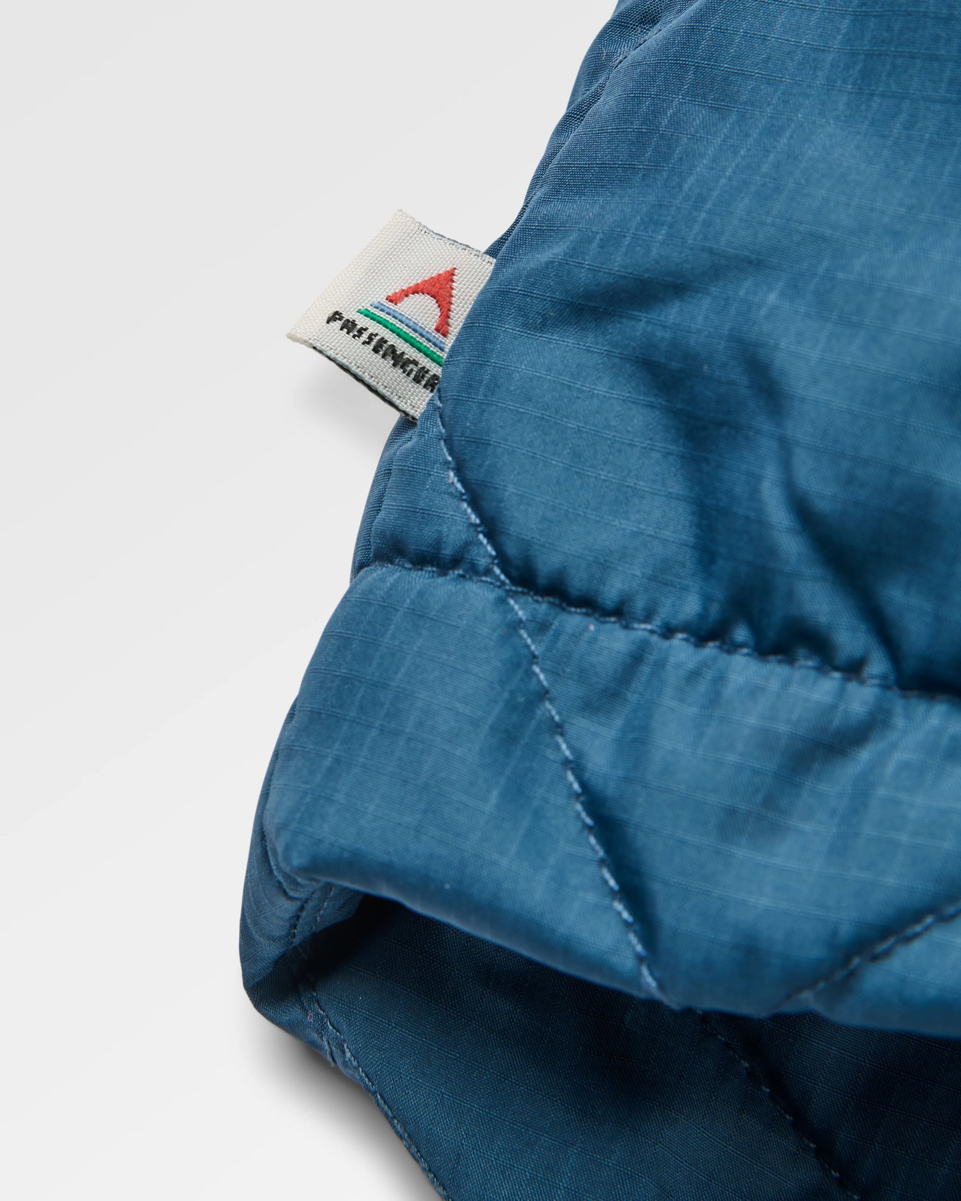 Ocean Recycled Insulated 1/2 Zip Jacket - Ensign Blue - Flatlay