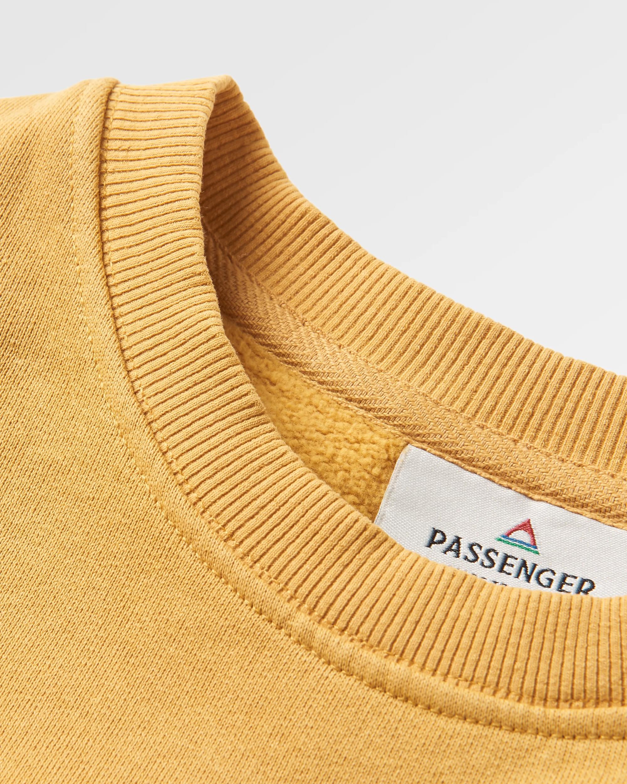 Escapism Sweatshirt - Mustard Gold - Flatlay