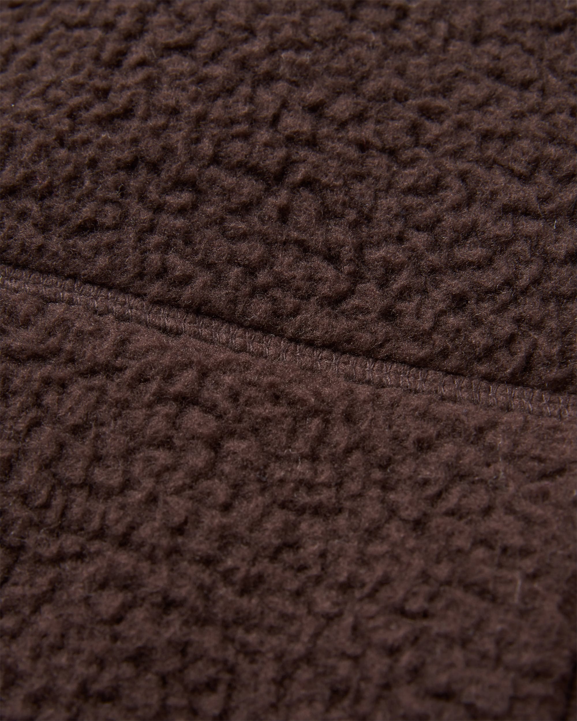 Fairbanks Full Zip Recycled Sherpa Fleece - Espresso - Flatlay