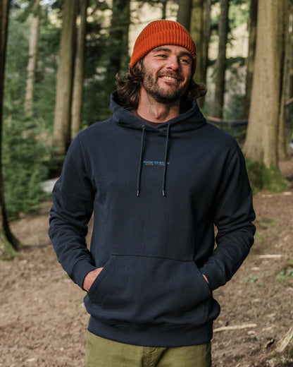 Pace Recycled Cotton Hoodie - Deep Navy - Lifestyle