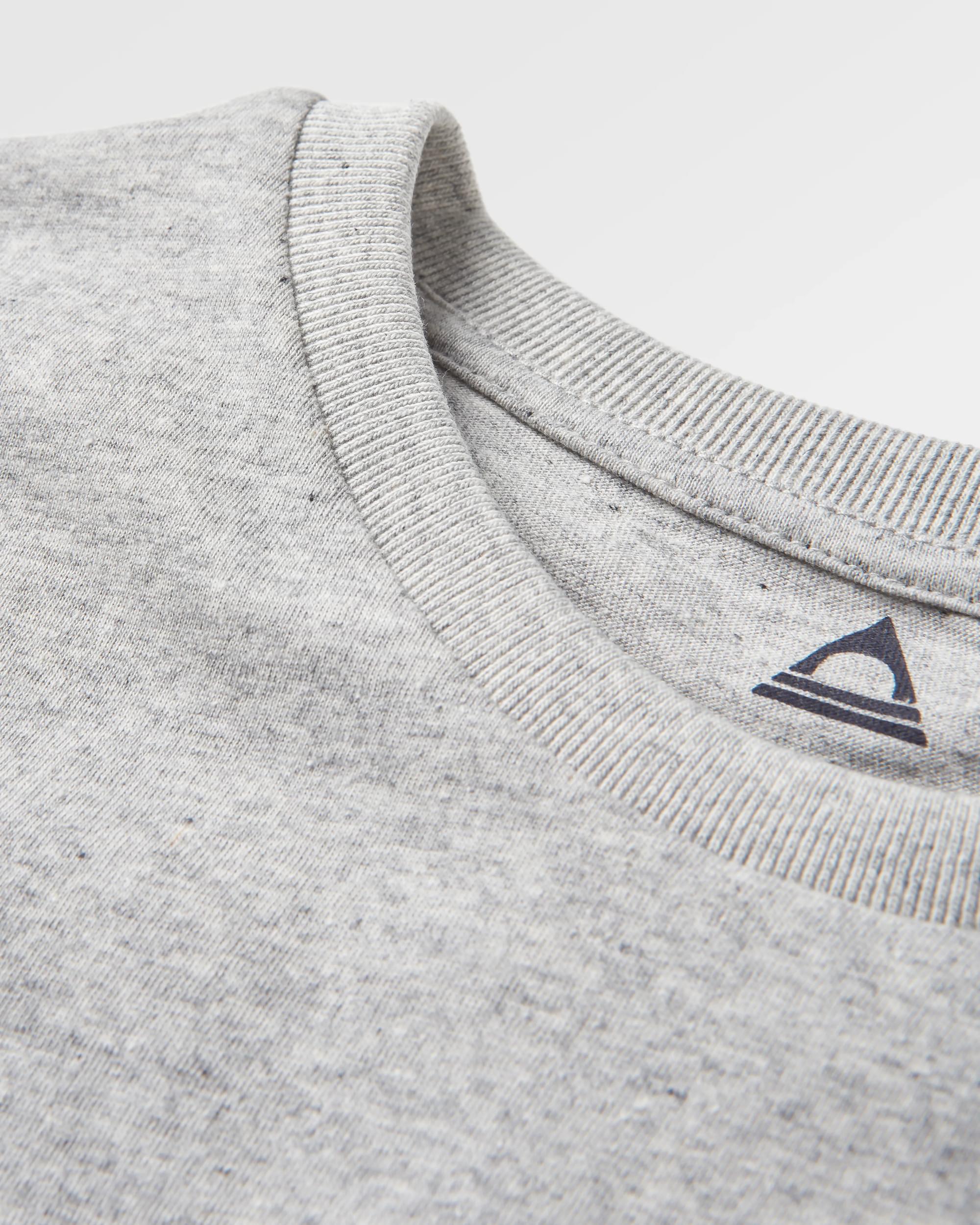 Classic Logo Recycled Cotton T-Shirt - Mid Grey Marl - Flatlay