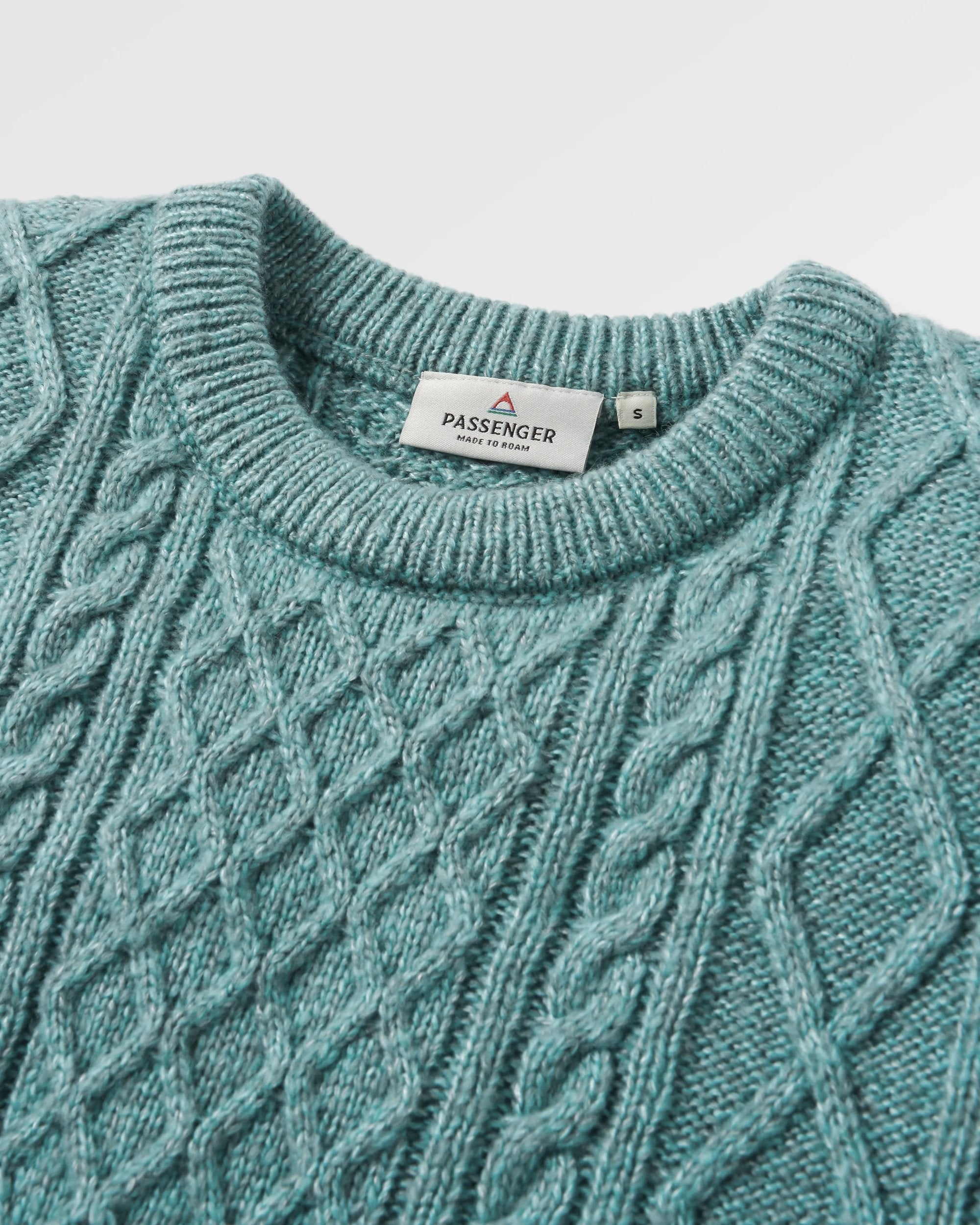 Juniper Recycled Knitted Jumper - Arctic - Flatlay