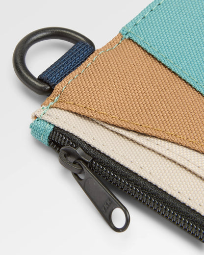 Mountain Recycled Card Holder - Arctic/Retro Orange - Flatlay