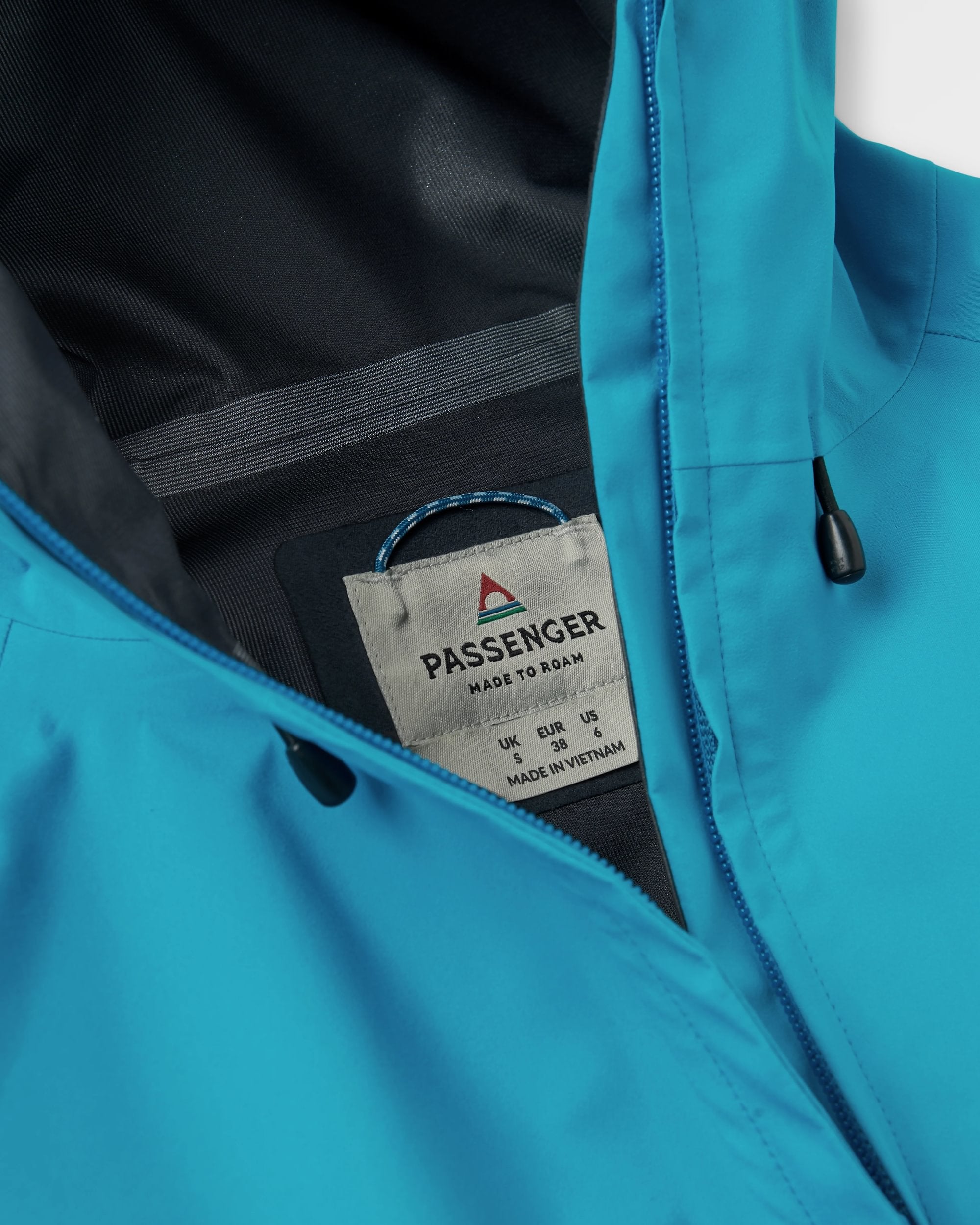 Five Element Recycled Waterproof Jacket - Bluejay - Flatlay