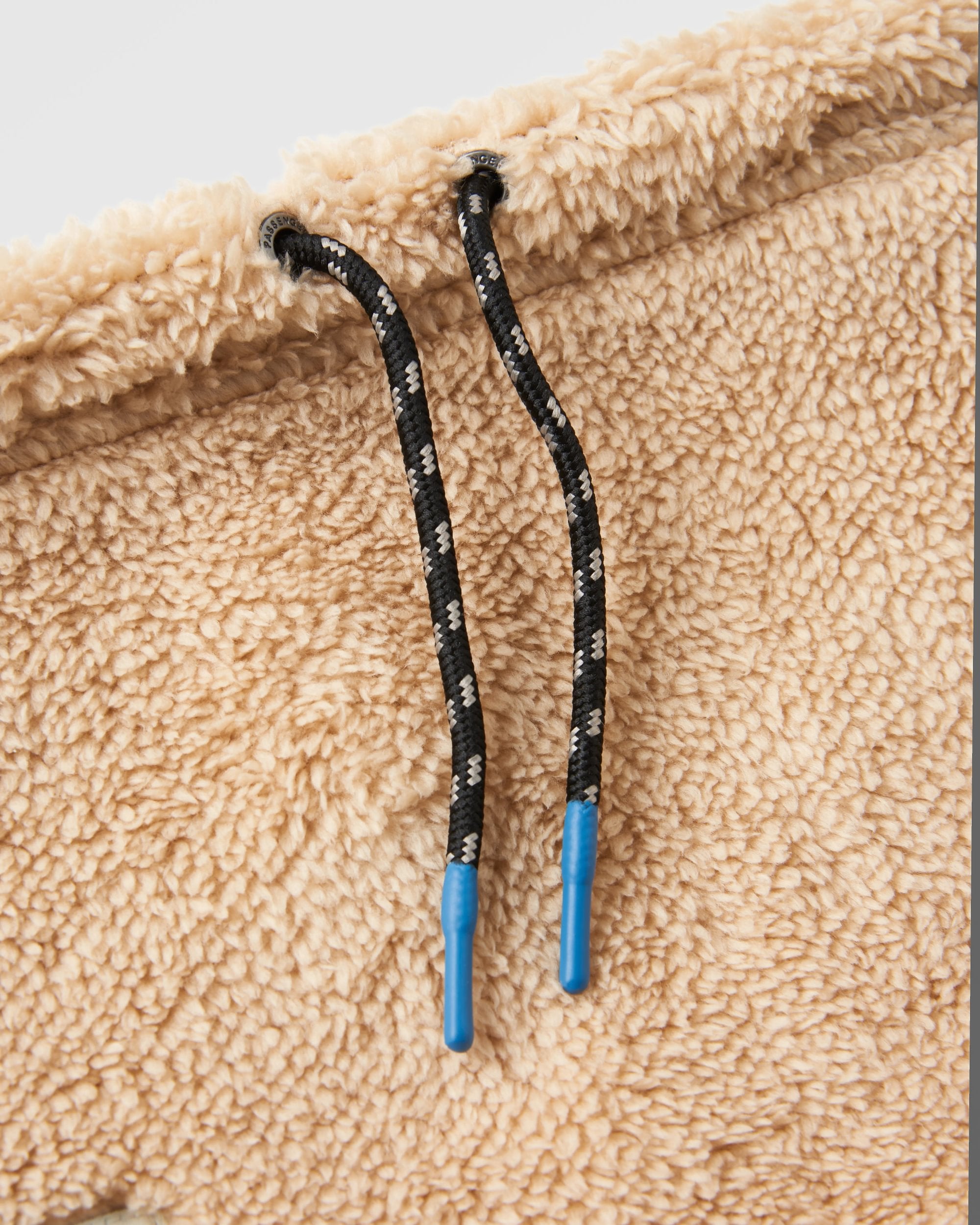 Ash Recycled Sherpa Fleece Snood - Stone - Flatlay