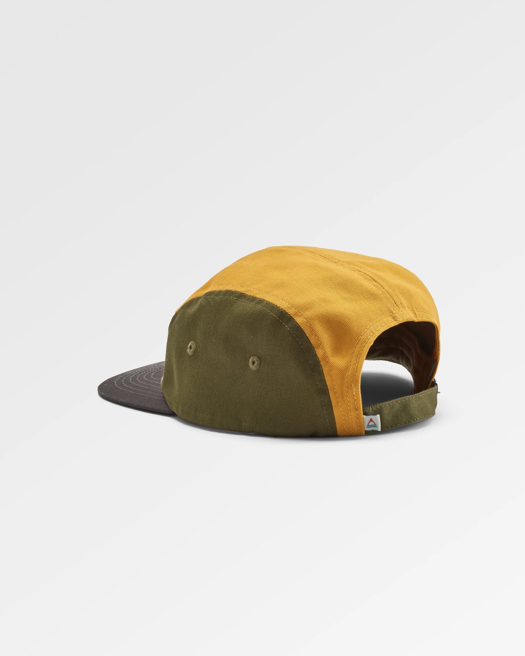 Waves & Trees Recycled 5 Panel Cap - Khaki - Flatlay