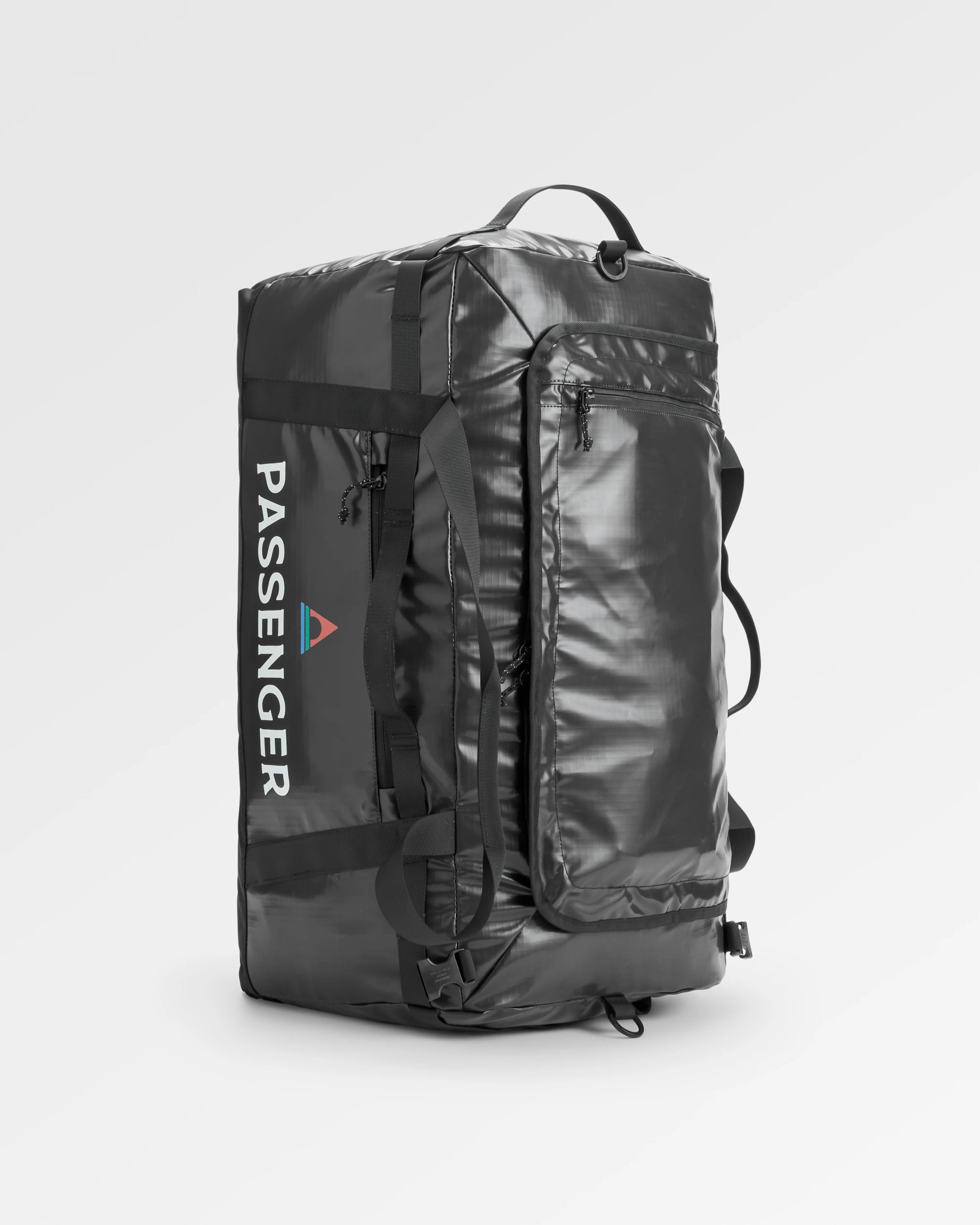 Roamer Recycled 80L Duffel Bag - Phantom Black - Flatlay