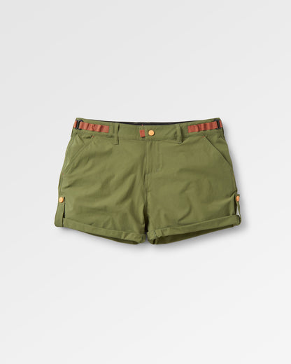 365 Trail Roll Up Short - Khaki - Flatlay