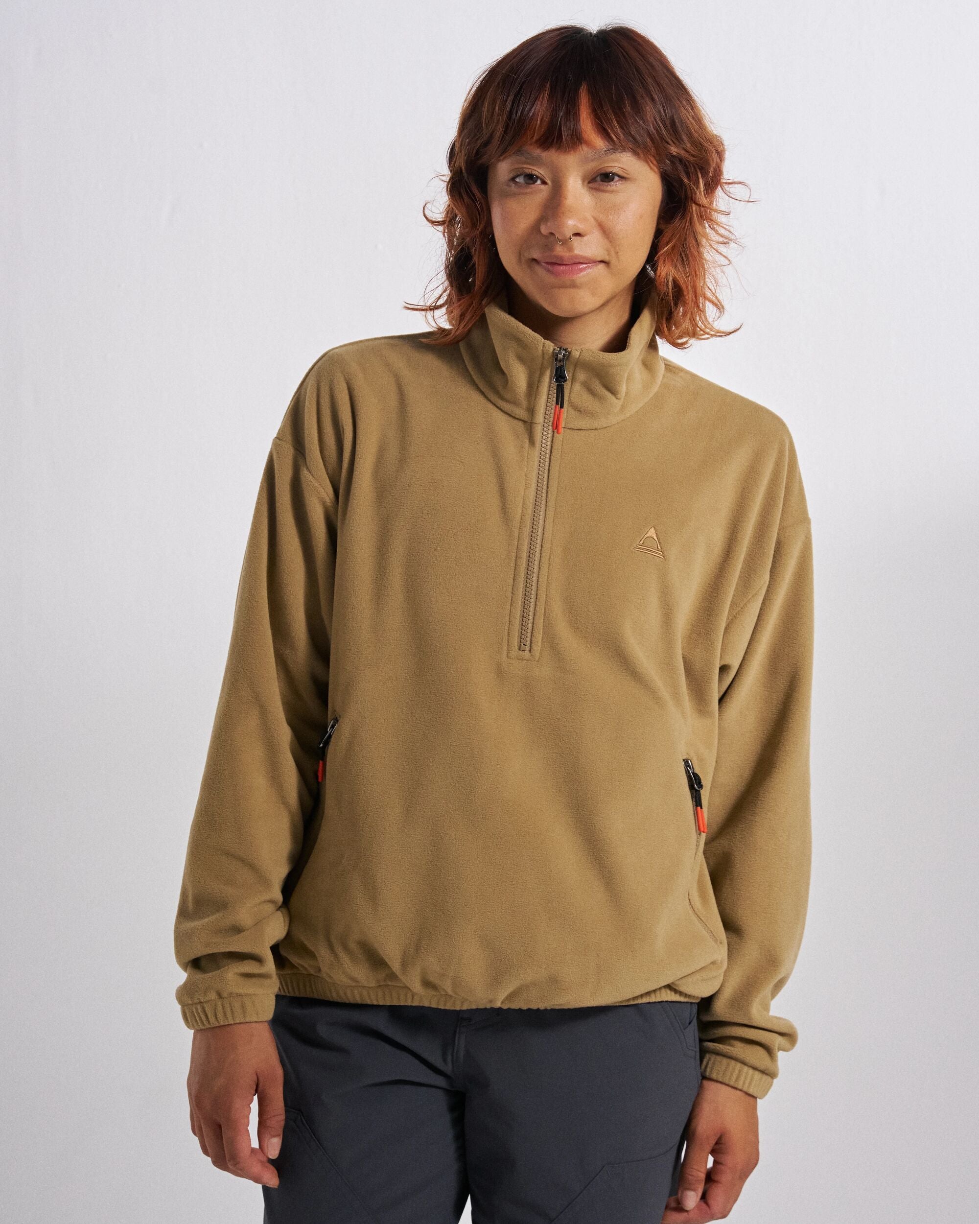 Ayla Micro Polartec® Fleece - Biscuit - Studio Model