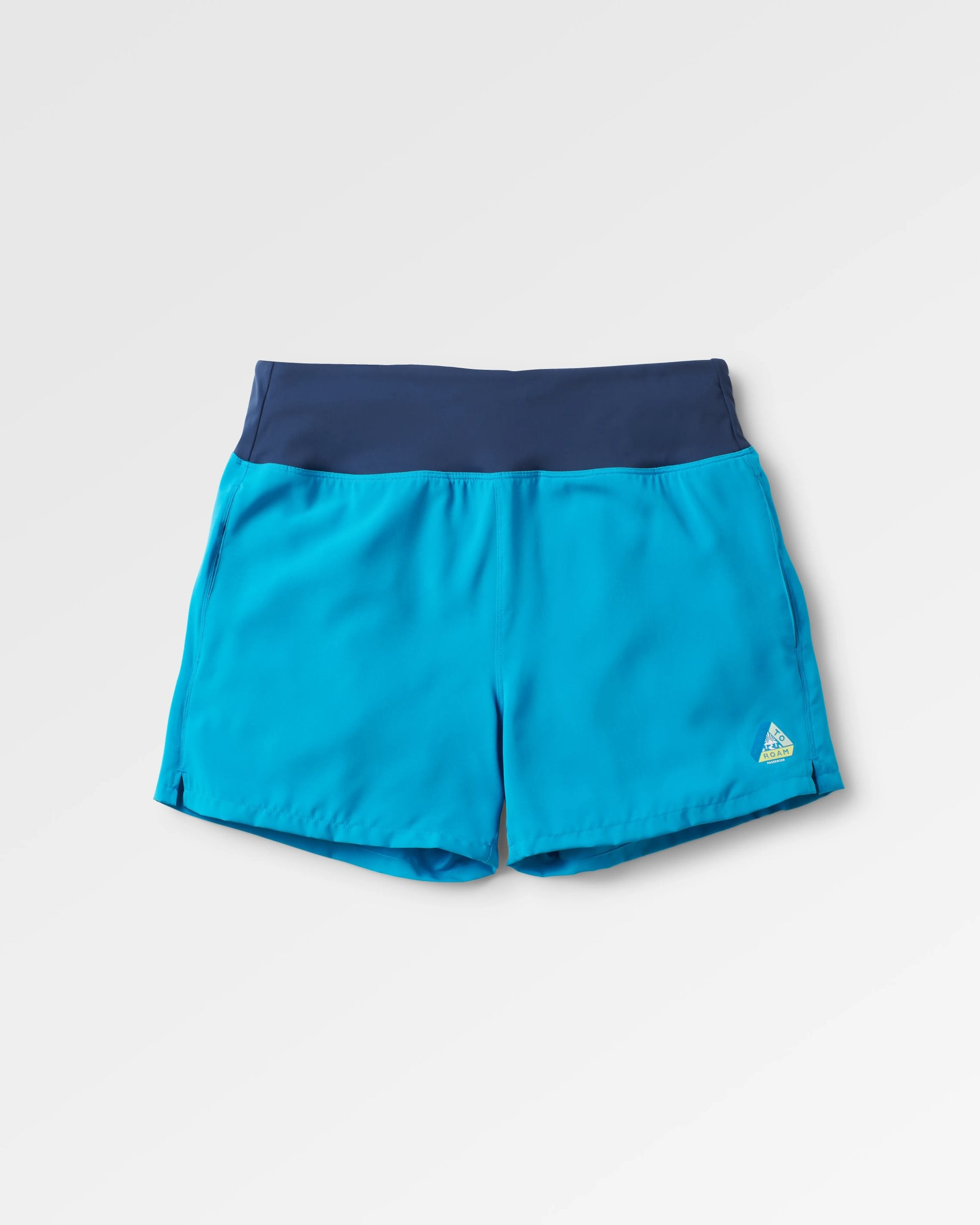 Roundtrip Recycled All Purpose Trail Short - Blue Pool - Flatlay