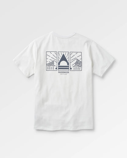 Maverick Recycled Cotton T-Shirt - White - Flatlay