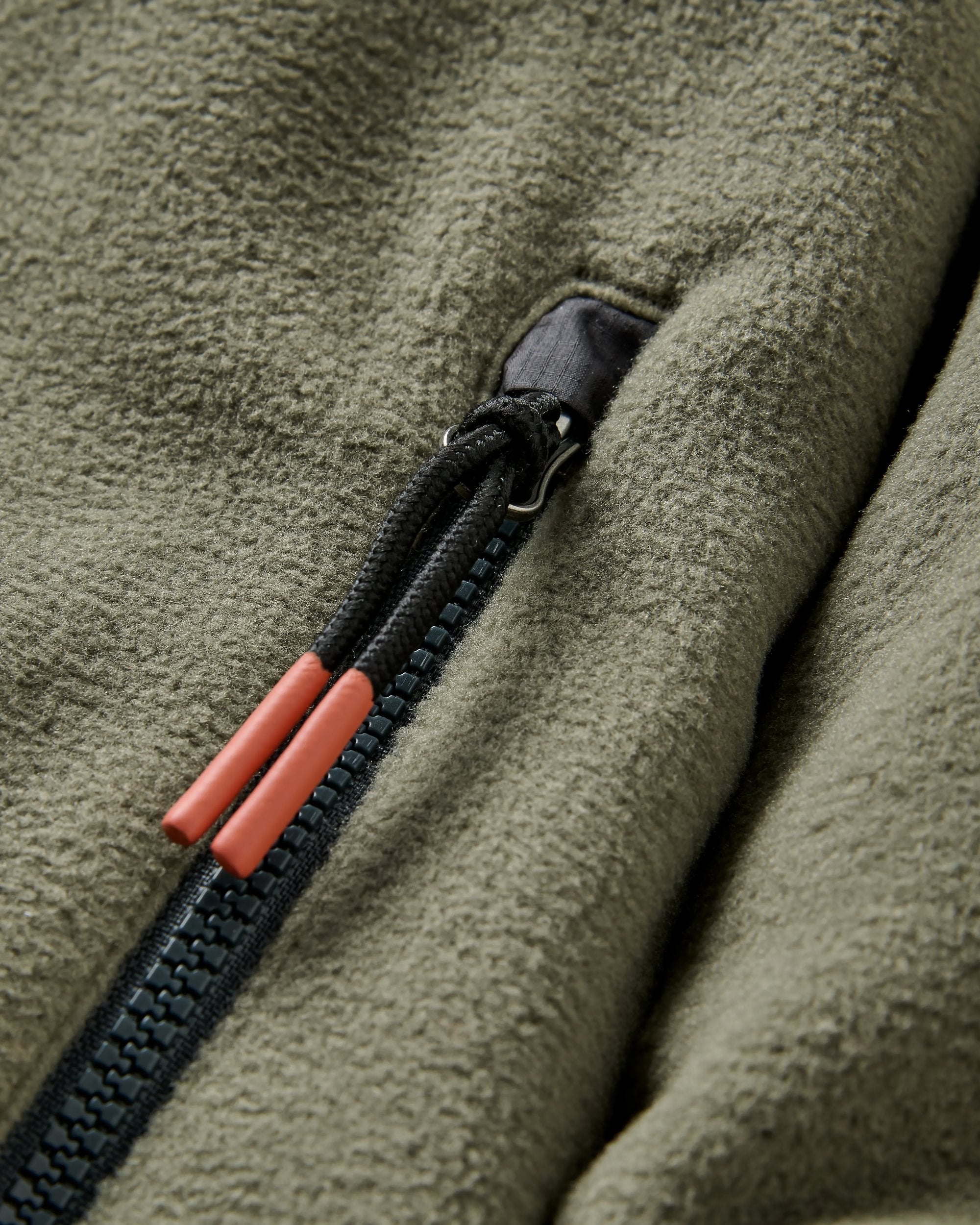 Dusk Recycled Polartec® Fleece - Dusty Olive - Flatlay