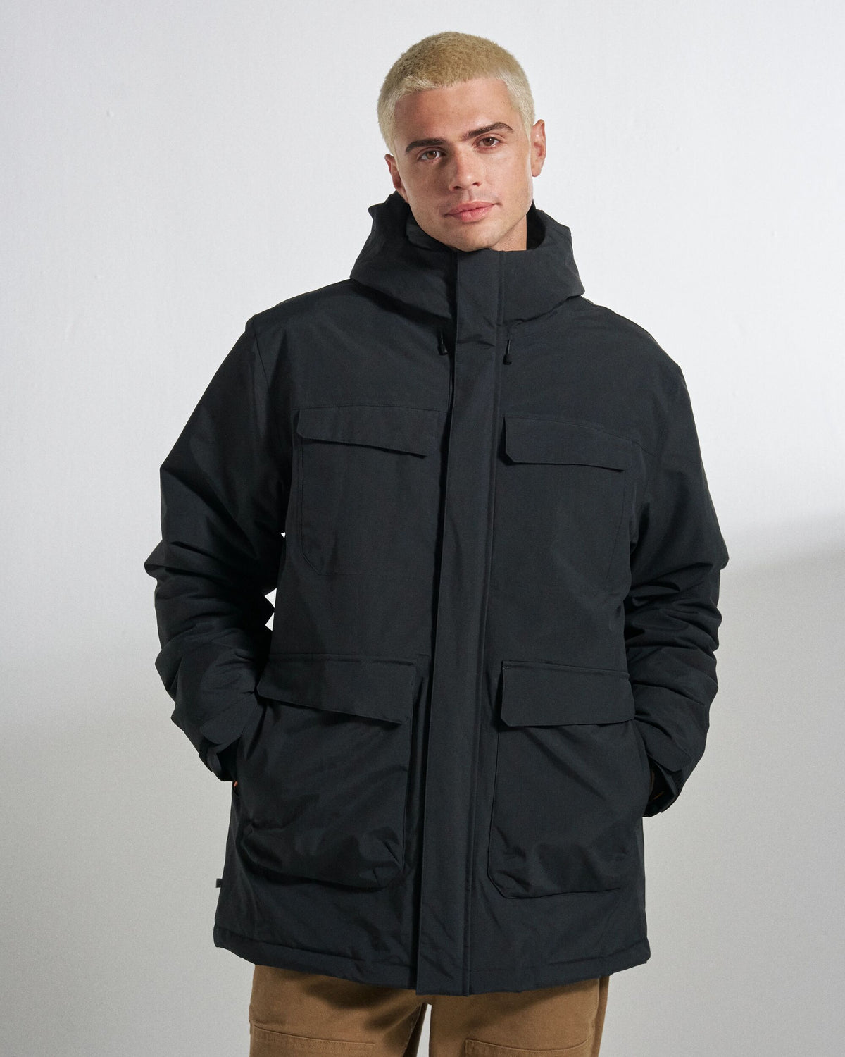 Explorer Waterproof Down Parka - Black - Studio Model