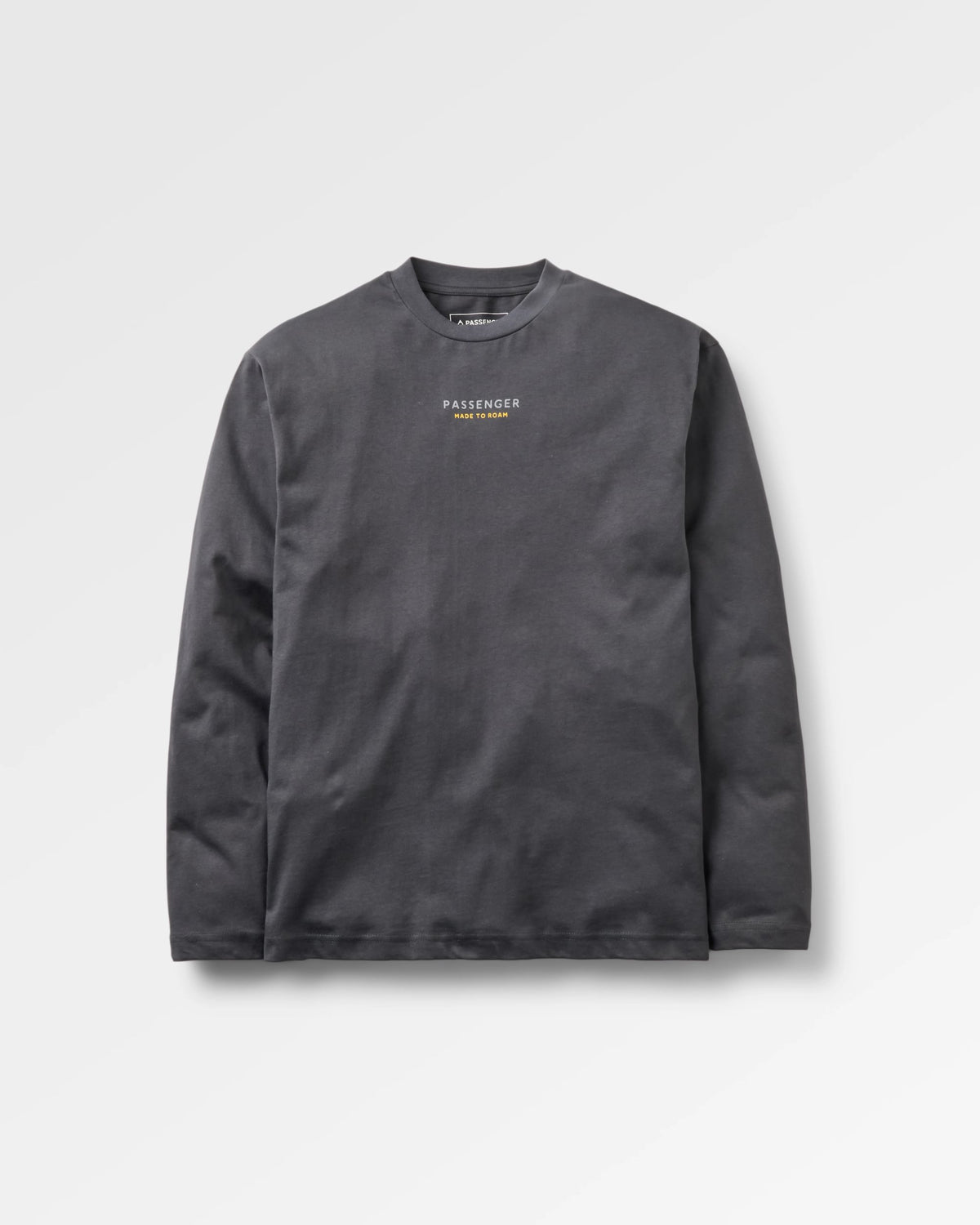 Slower Rhythms LS Relaxed Fit T-Shirt - Faded Black - Flatlay