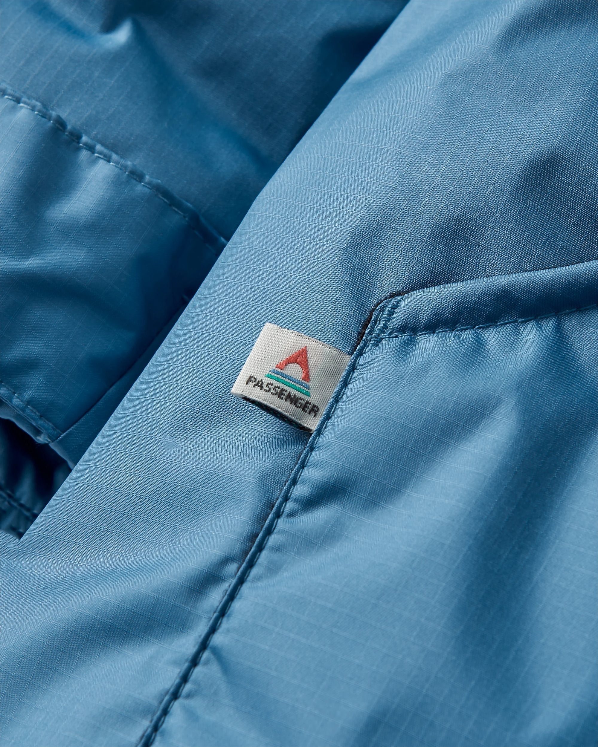 Escapism Recycled Sherpa Lined Changing Robe - Moonlight Blue - Flatlay