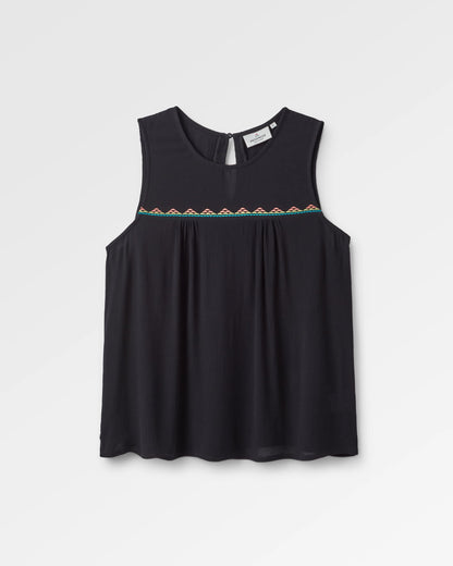 Petal Vest - Black - Flatlay