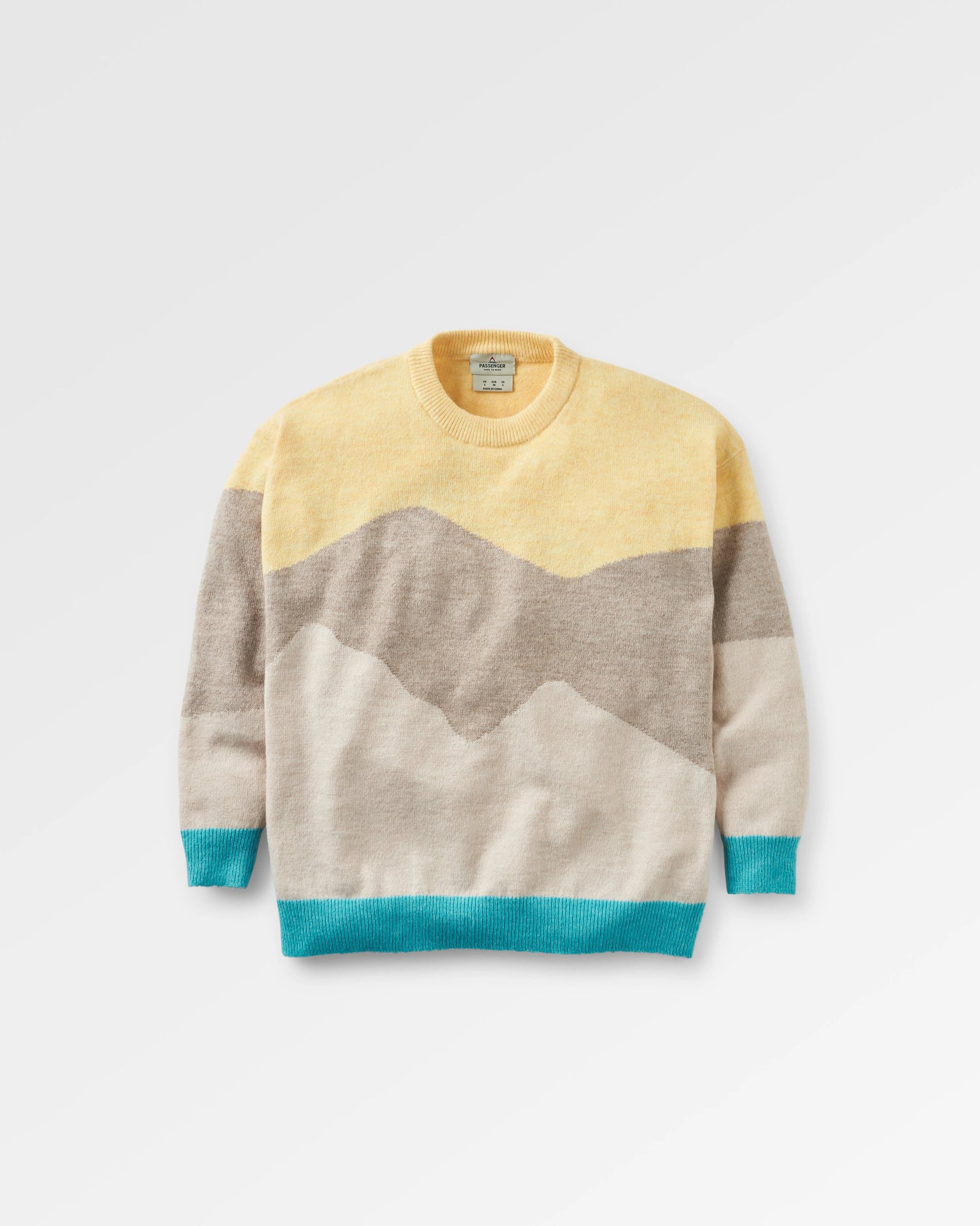 Scenic 'Light' Knitted Jumper - Scenic Yellow - Flatlay