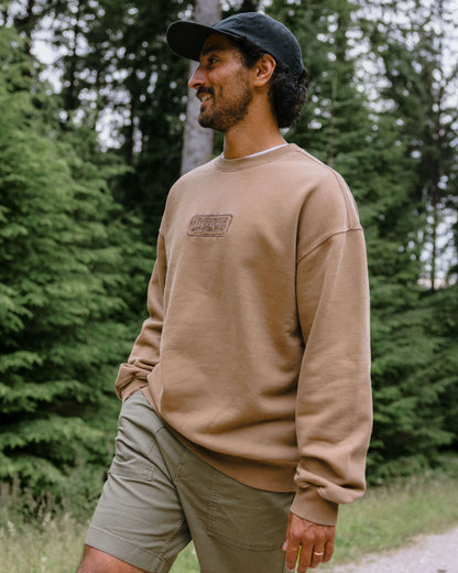Boundless Relaxed Fit Sweatshirt - Caramel Brown - Lifestyle