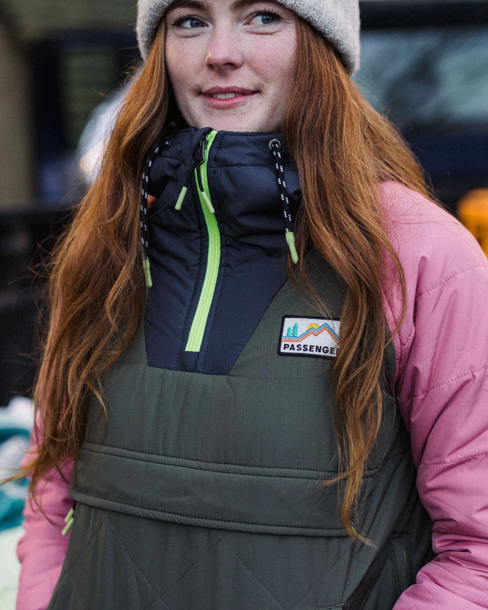 Ocean Recycled Insulated Anorak - Dusty Olive - Lifestyle