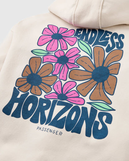 Endless Horizons Hoodie - White Sand - Flatlay