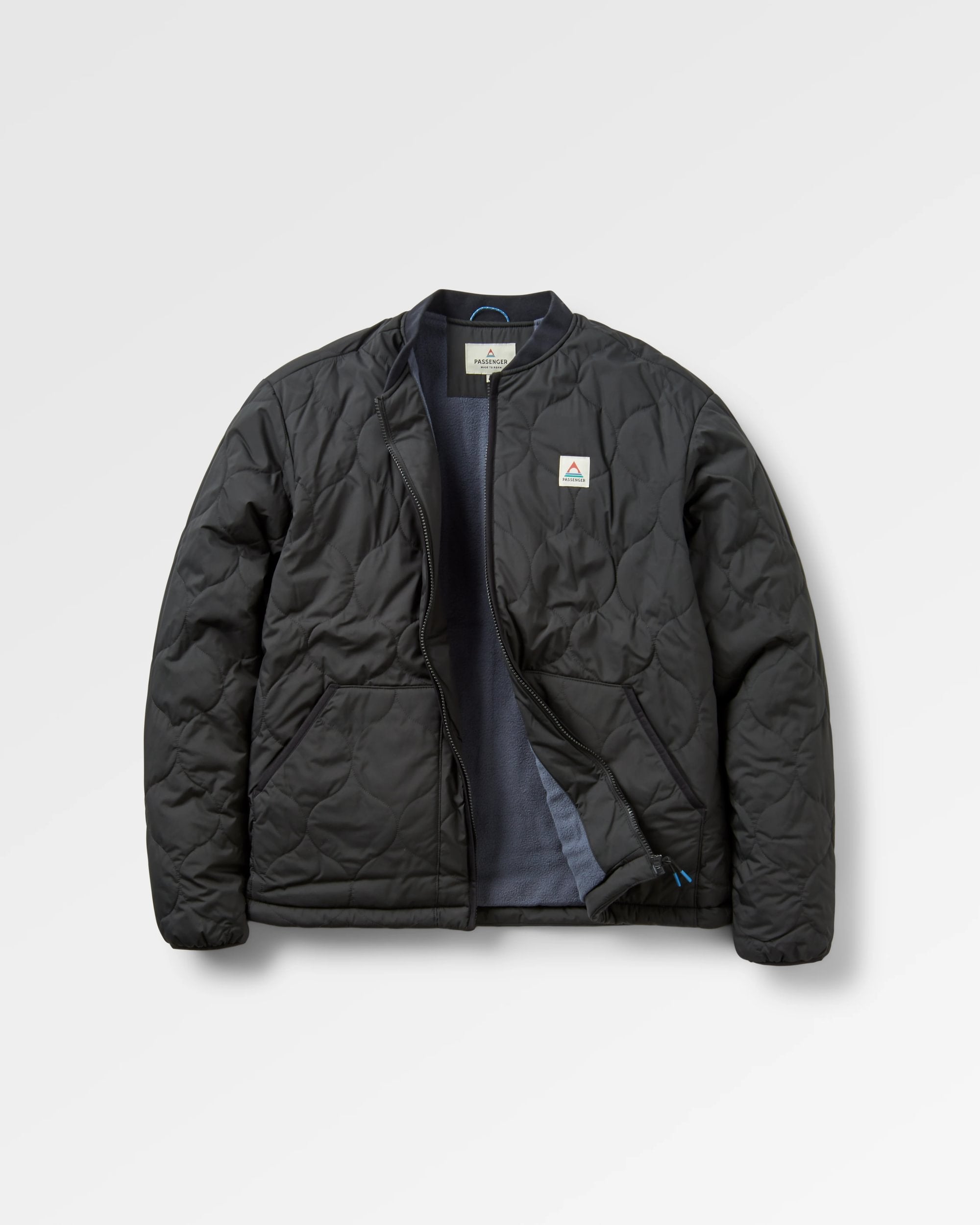 Hytte Recycled Fleece-lined Jacket - Black - Flatlay