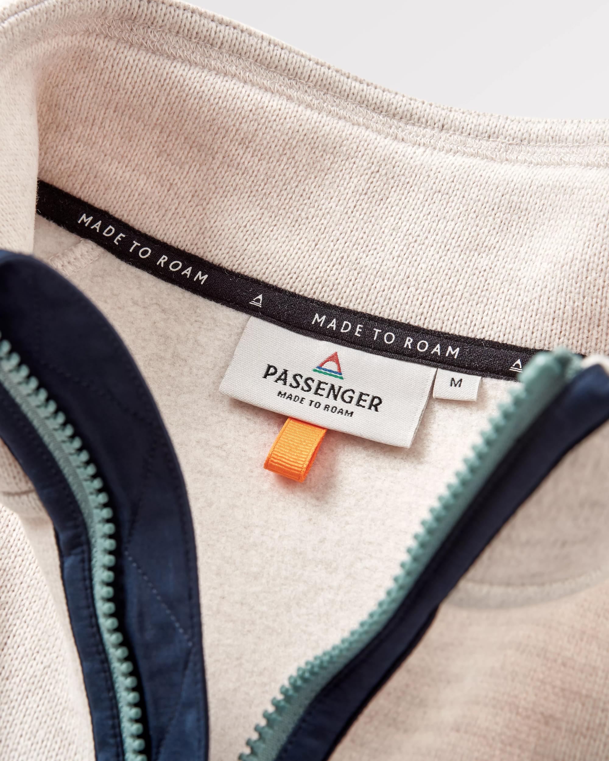 Men's Incline Recycled Polartec® Fleece - Vintage White - Flatlay