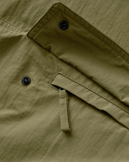Seek Out Water Resistant Anorak - Khaki - Flatlay