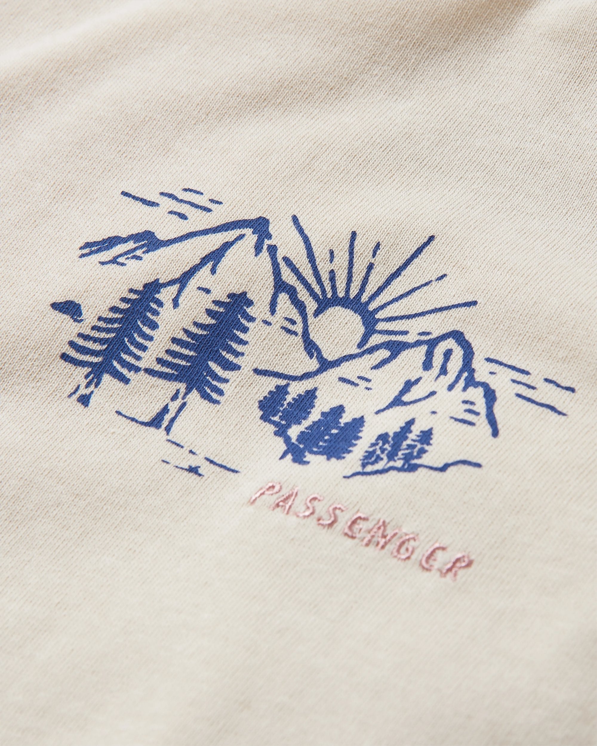 Riser Recycled LS T-Shirt - Birch - Flatlay
