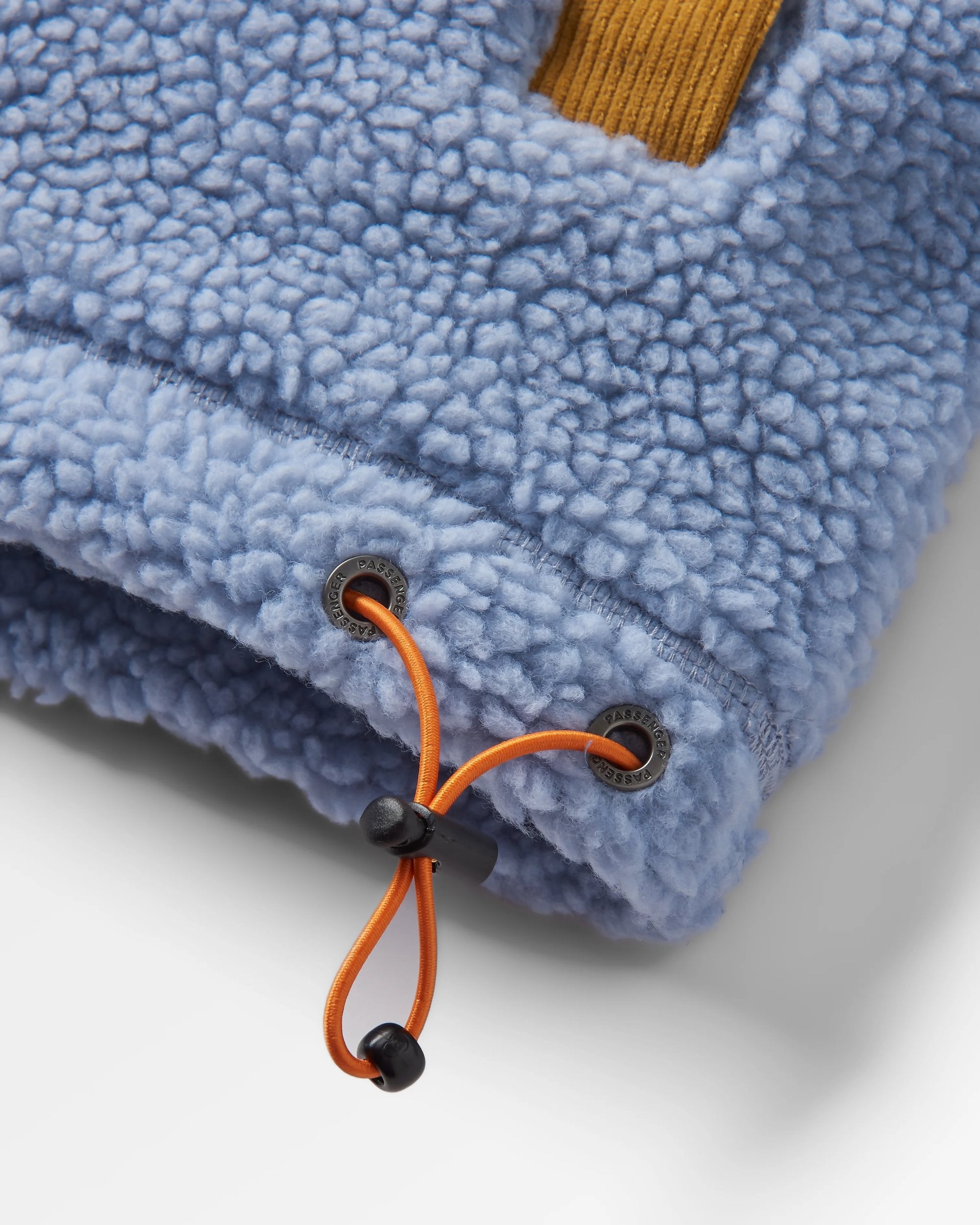 Create Recycled Deep-Pile Sherpa Fleece - Blue Fog - Flatlay