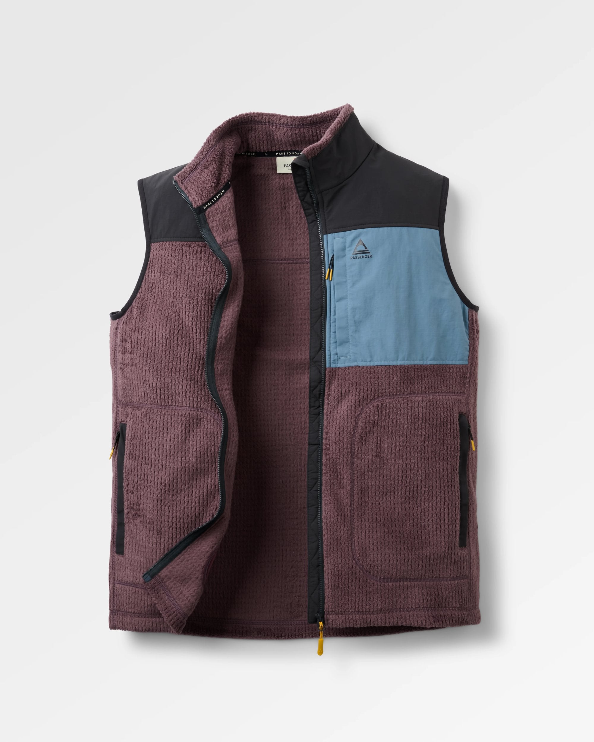 Venturescape Men's Fleece Vest - Brambleberry - Flatlay