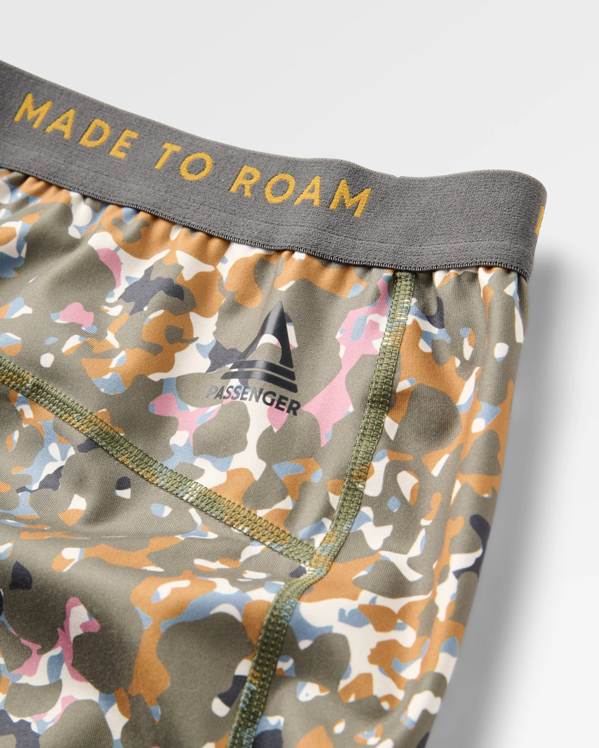 Amberfall Base Layer Leggings - Powder Camo Dusty Olive - Flatlay