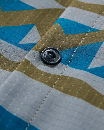 365 Recycled Active Shirt - Views Dark Olive - Flatlay