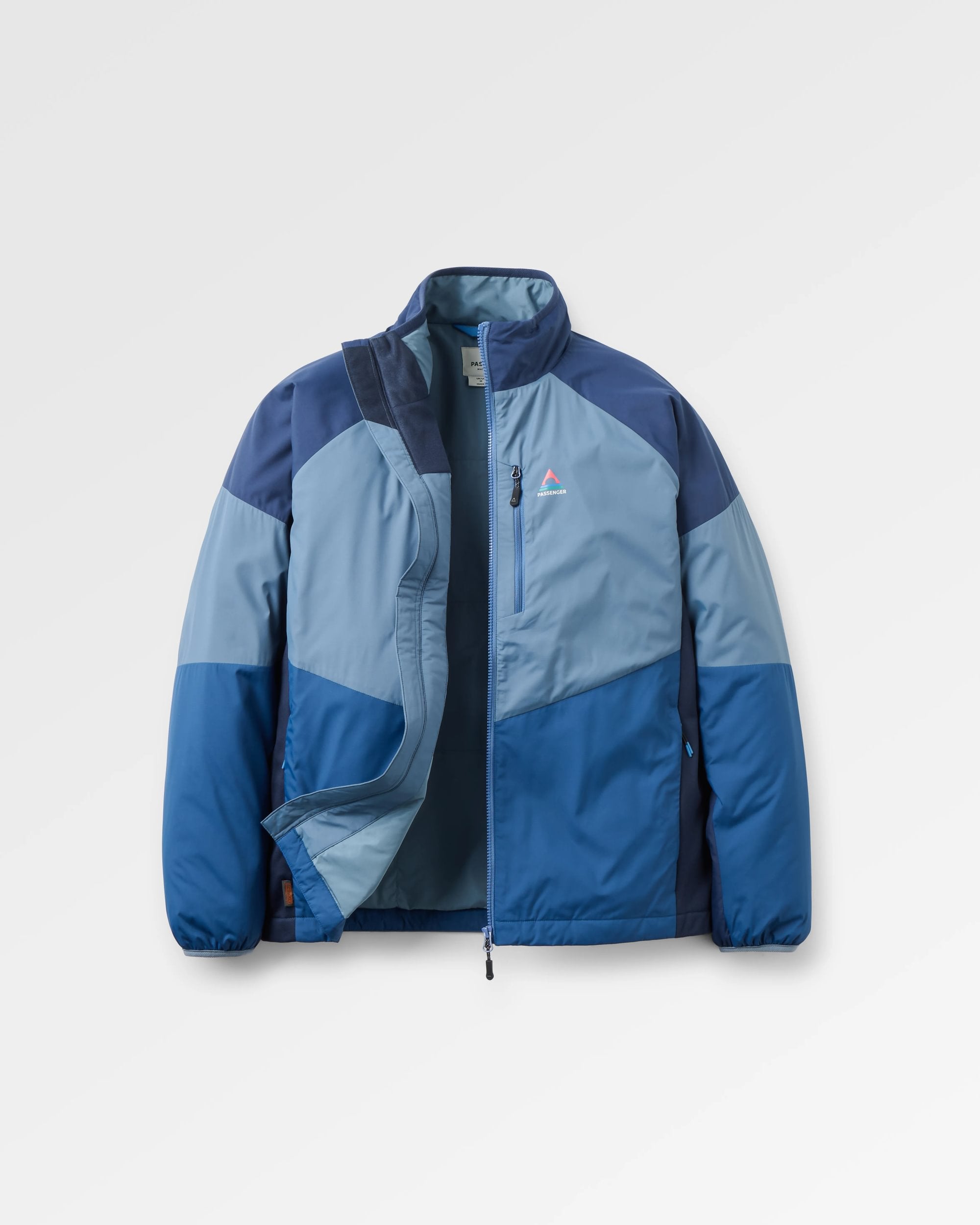 Daybreak Lightweight Recycled Thermore® Insulated Hoodless Jacket - Rich Navy/Storm Grey/Dark Denim - Flatlay