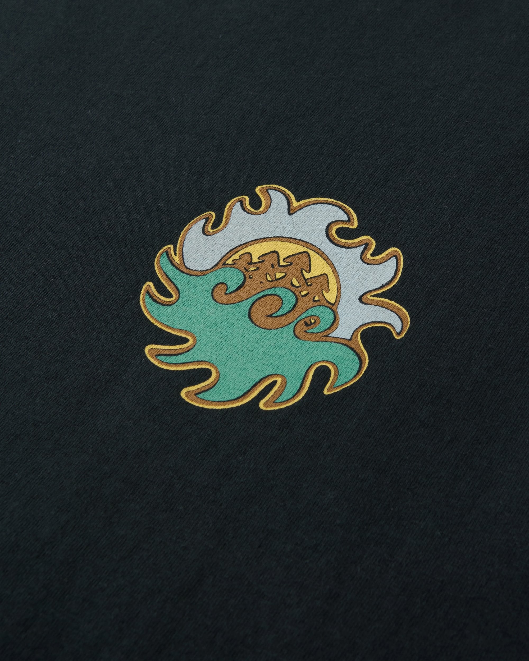 Dune Men's Recycled Cotton Vest - Black - Flatlay