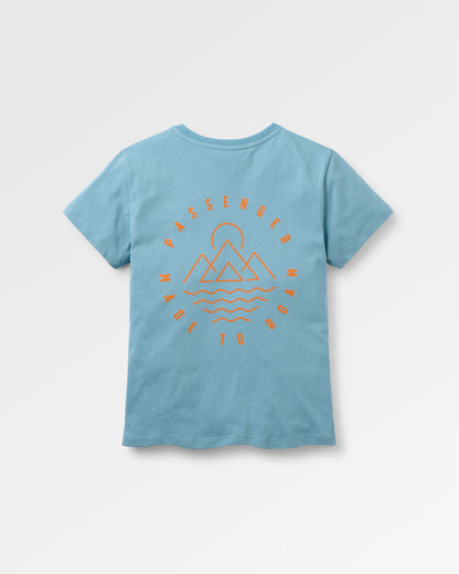 Remote T-Shirt - Faded Denim - Flatlay