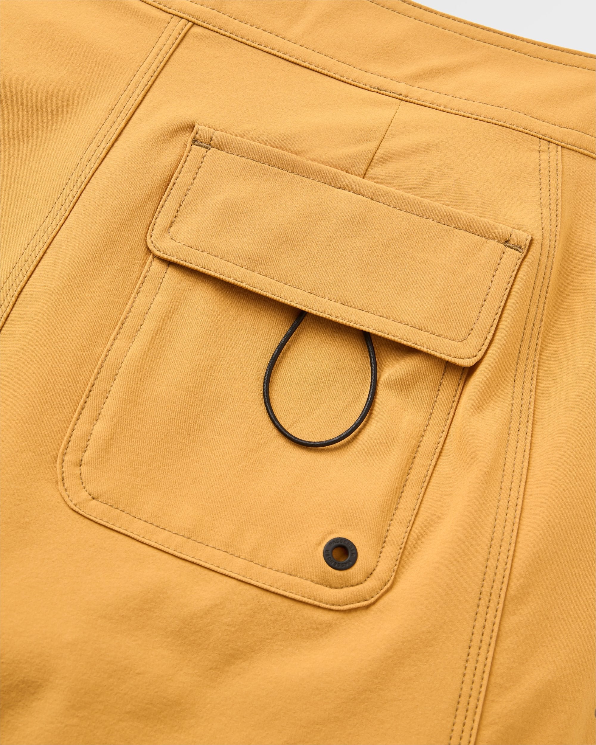 Rialto Boardshort - Spruce Yellow - Flatlay