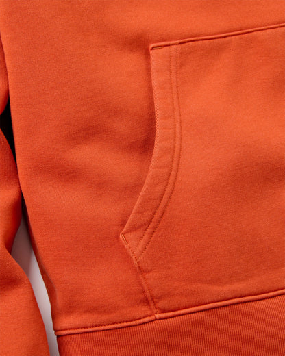 Boundless Relaxed Fit Hoodie - Dark Rust - Flatlay