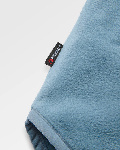 Beaumont Polar Hooded Fleece - Faded Denim - Flatlay