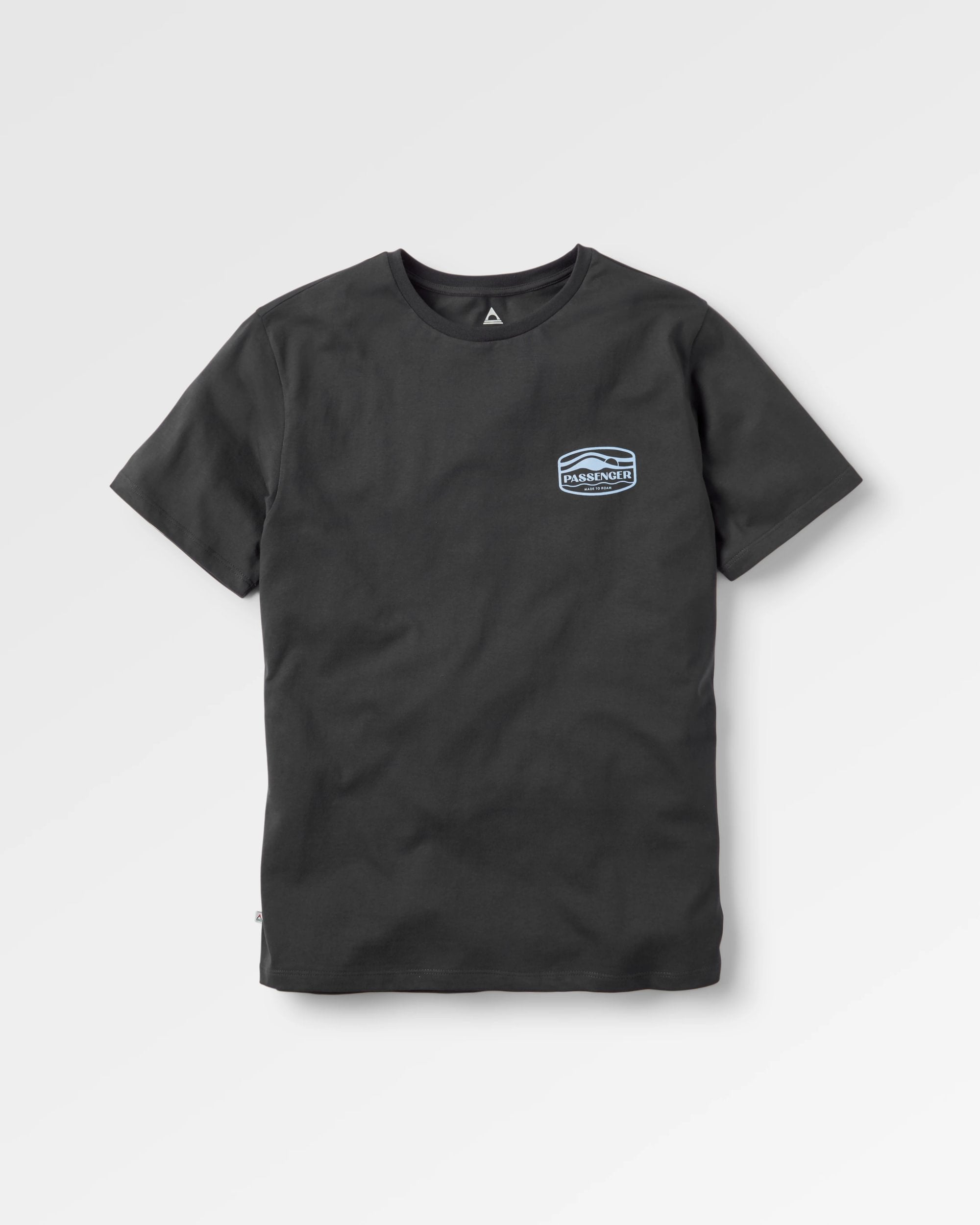 Rambler Recycled Cotton T-Shirt - Black - Flatlay